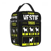 Bestselling Hilarious Westie Dog Owner Gift Canvas Texture Travel Lunch Bag Road Trip Thermal Lunch Bag One Size