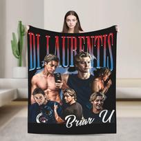 Dean-Di Laurentis Briar U Vintage Blankets Velvet Autumn Off Campus Portable Warm Throw Blankets for Sofa Bedroom Bedspread Size: 75*100cm, Weight: 230 GSM