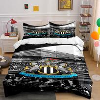 Newcastle United logo pattern. Bedding sets Duvet cover sets Duvet covers Pillowcases(1*Duvet Cover 2*Pillowcases without duvet insert) 135x200cm
