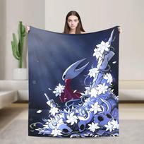 Hollow Knight Flannel Blankets Action Adventure Awesome Throw Blankets for Home 125*100cm Rug Piece Size: 75*100cm, Weight: 230 GSM