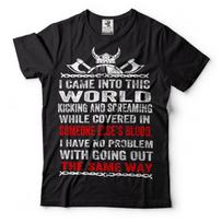 Vikings T-Shirt: Norse Scandinavia Ragnar Lothbrok Tee 4XL