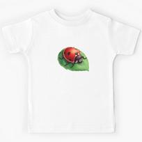 Ladybug on a leaf Kids T-Shirt 130
