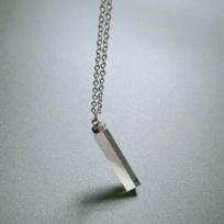 European American Triangular Prism Crystal Suncatcher Necklace Optical Glass 1