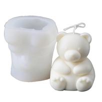 Bear Decoration Candle Silicone Mold Epoxy Resin DIY Decoration Making Soap M