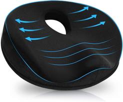 Donut Pillow Hemorrhoid Seat Cushion Memory Foam Tailbone Pain Relief Postpartum Recovery Orthopedic Coccyx Prostate Pad 48*38*10cm juoda