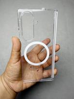 Sam Fold 7 Phone case with Hinge protection HB Harden Plastic Anti Scratch Support Wireless Charging skaidri