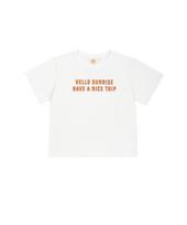 Hello Sunrise Hs Vtg Typo Logo Tee(W)_White White/Os