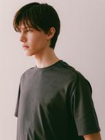 Iesn Color Stitch Short Sleeve T-Shirt Charcoal L