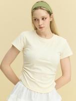 Cool Kitten Lace Ribbon Glow Slim Tee White/Free
