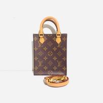 [Pre-Owned] Petit Sac Plat Classic Monogram Music Score Bag Coated Canvas Leather Shoulder Crossbody Tote Mini - Excellent #DRIXXR ONE SIZE