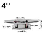 Polished Finish Boat Cleat 100mm Size Boat Grab Handle Boat Yacht Mooring Cleat  Boat Application 4 inches