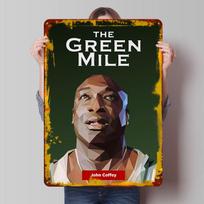 The Green Mile John Coffey Poster Customized Wall Art Vintage Metal Signs Retro Tin Plaque for Man Cave House Decor Coffee Bar 20X30CM