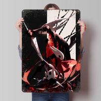 Hollow Knight Fan Art Tin Plaque Poster Customized Wall Art Retro Vintage Metal Signs for Man Cave Living Room Decorations Decor 20X30CM