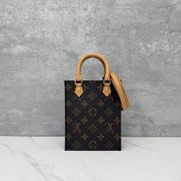 [Pre-Owned] Louis Vuitton Petit Sac Plat 'Brown Monogram Canvas' - Excellent #1NPQI8T ONE SIZE