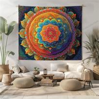 High Quality Tapestry Bohemian Wall Tapestries Mandala Home Decor Bedroom Headboard Aesthetic Room Decoration Background Cloth 100X70CM