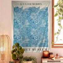 William Morris Art Colorful Tapestry Wall Hanging Hippie Flower Wall Carpets Dorm Decor Japanese Tapestry 100X70CM