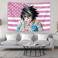 Aesthetic Anime Tapestry Death Note Wall Hanging Backdrop Cloth Banner For Bedroom Dorm Living Room Home Wall Decoration 100X70CM