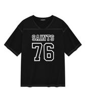 Saint Pain Sp Outline Stitch V-Neck T-Shirt - Black Black/L