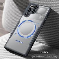 For Nubia RedMagic 11 11s 10 10s 9 9s 8 7 Pro Plus Case Black Ultrathin Anti-Drop Protection Soft Frame Acrylic Shockproof Cover Redmagic 11 Pro/Redmagic11 Pro Plus juoda