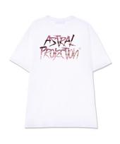 Astral Projection Marvel Graffiti Lettering Supima Cotton Round Neck Short Sleeve T-Shirt_White L