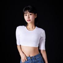 Astral Projection Basic Supima Spandex 5/8 Sleeve Short Crop Top Free