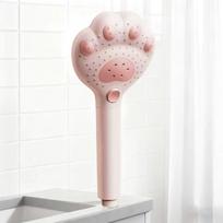 Filter Faucet Cat Paw Shower Head 3-Mode Spray Rain Shower Head  Faucet Replacement rožinė