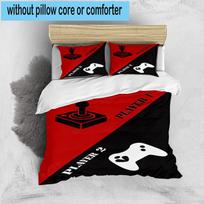 Player Control Duel 3pcs Bedding,Including 1pc Duvet Cover And 2pcs Pillowcases Perfect for Christmas,Ideal for Bedroom, Dormitory 135cm*200cm