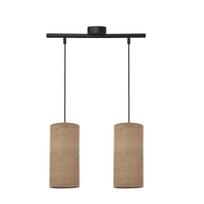Candellux pakabinamas šviestuvas Ballo, juodas/riešutmedis