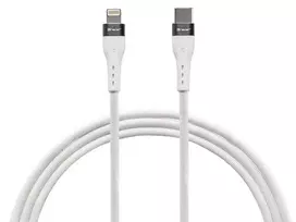 Laidas Type C – Lightning 1m Baltas