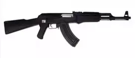 CYA Cyma AK47 Tactical Black AEG Airsoft Gun 6mm su Baterija ir Įkrovikliu