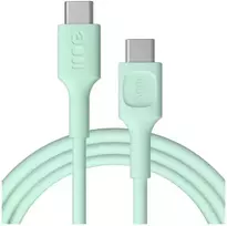 Green Cell PowerFlex Fast Charging USB-C to USB-C Cable 100W 2m Mint Green