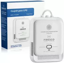 FIRESCO Propane Gas Sensor JY-ZL2010 - LPG/Butane Detector with Audible & Visual Alarm, Wall-Mounted, CE/RoHS