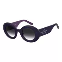 Moteriški akiniai nuo saulės THE MARC JACOBS MARC799SRY8 Havana acetatinis kvadratinis rėmelis rudi gradientiniai lęšiai 47/24/140 mm