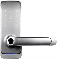 EURA ELH-01H4 Sidabrinė prieigos valdymo rankena su piršto atspaudu, RFID, PIN, Bluetooth