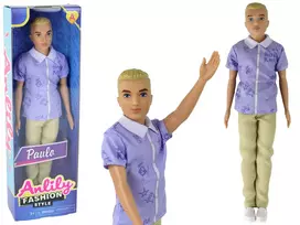 LEAN TOYS Lėlė Berniukas Paulo Marškiniai Šviesūs Plaukai