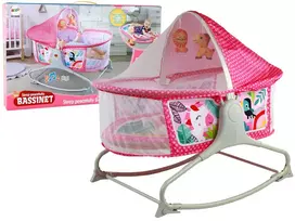 LEAN TOYS Multifunctional Bed Rocker 2in1 Children's Mat Sounds Vibrations Pink