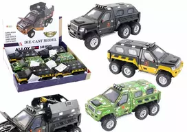 LEAN TOYS Karinis automobilis su patranka, garsu ir šviesomis, 3 spalvos