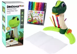 LEAN TOYS Dinosaur Drawing Projector with Sounds and Accessories