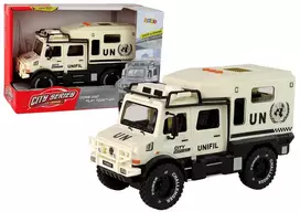 LEAN TOYS Visureigis City Service Smėlio Spalvos su Atidaromomis Durimis, Garsu ir Šviesomis