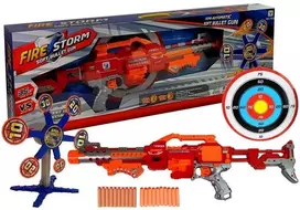 LEAN TOYS Foam Dart Rifle with Rotating Target 66 cm