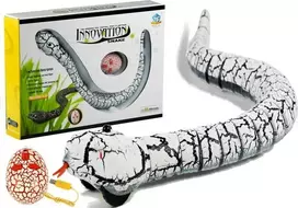 LEAN TOYS nuotolinio valdymo balta gyvatė