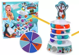 LEAN TOYS Arcade Game Penguin Balls Slide Tower Balls