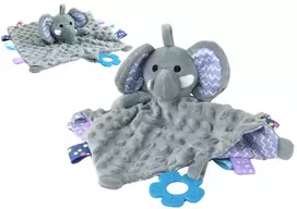 LEAN TOYS Elephant Plush Cuddly Toy Blanket Tubs Teether Rattle