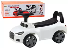 LEAN CARS Automobilis važinėti su atlošu QX-3396 garsinis signalas dėžutė daiktams Balta