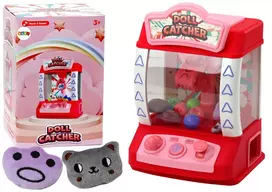 LEAN TOYS Mini Claw Machine for Catching Dolls, Gadgets, Stuffed Animals, Balls - Pink
