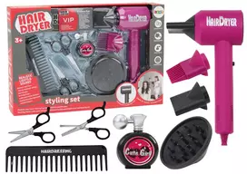 LEAN TOYS Kirpyklos rinkinys Grožio salonas Kirpėjas Džiovintuvas 10 dalių