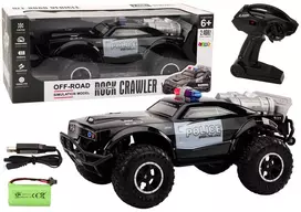 LEAN TOYS Off-Road Remote Controlled Police Car RC 1:8