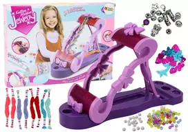 LEAN TOYS Kūrybinis papuošalų gamybos rinkinys su siuvinėjimo siūlais ir karoliukais