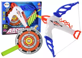 LEAN TOYS Lankas su Taikiniu Minkštoms Strėlėms su Siurbtuku, 6 dalių
