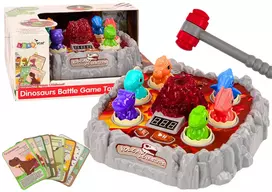 LEAN TOYS Arcade Game Wac A Mole Dinosaurs Volcano Smoke Effect Lights Sounds